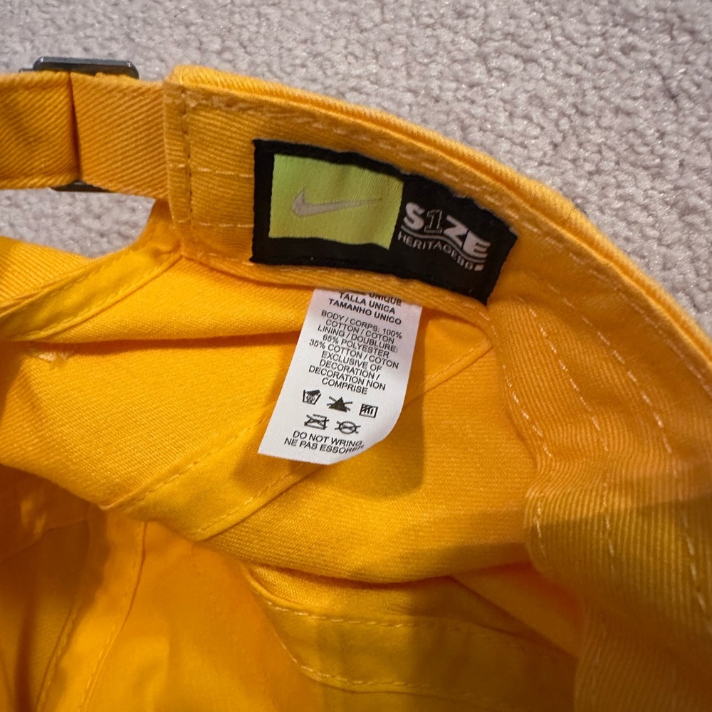 Nike Kids Bright Yellow Hat - Picture 2 of 2